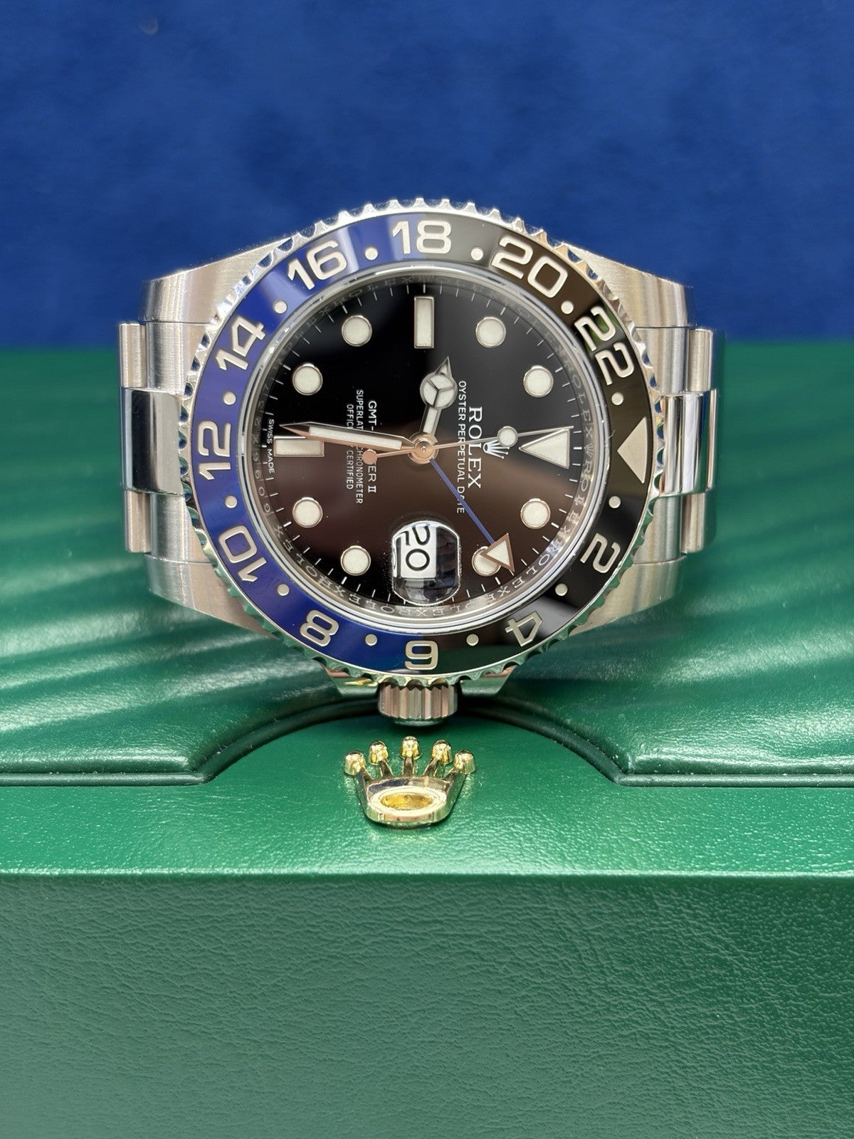 Rolex GMT-Master II 116710BLNR BATMAN Oyster Bracelet Box And Papers