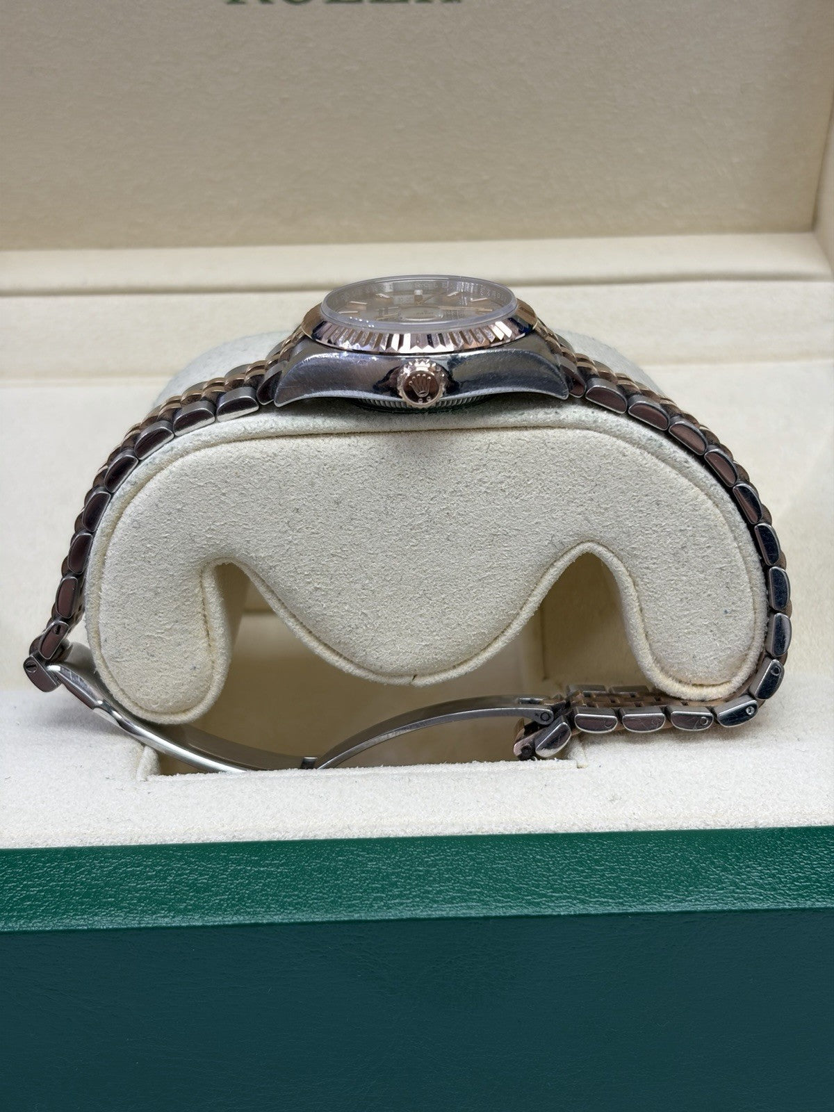 Rolex Datejust 279171 Pink and Silver Jubilee Bracelet with Pink Bezel Box Paper