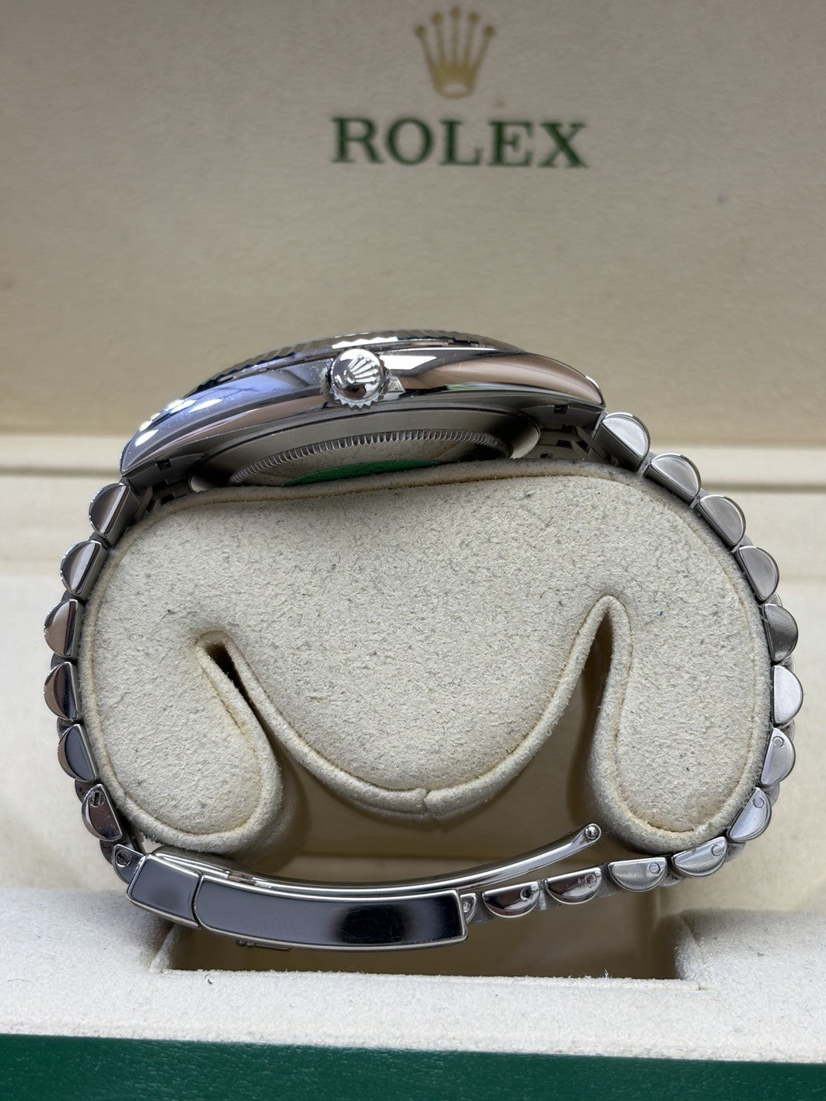 Rolex Datejust 126334 Silver Jubilee Bracelet with Silver Bezel Box And Papers