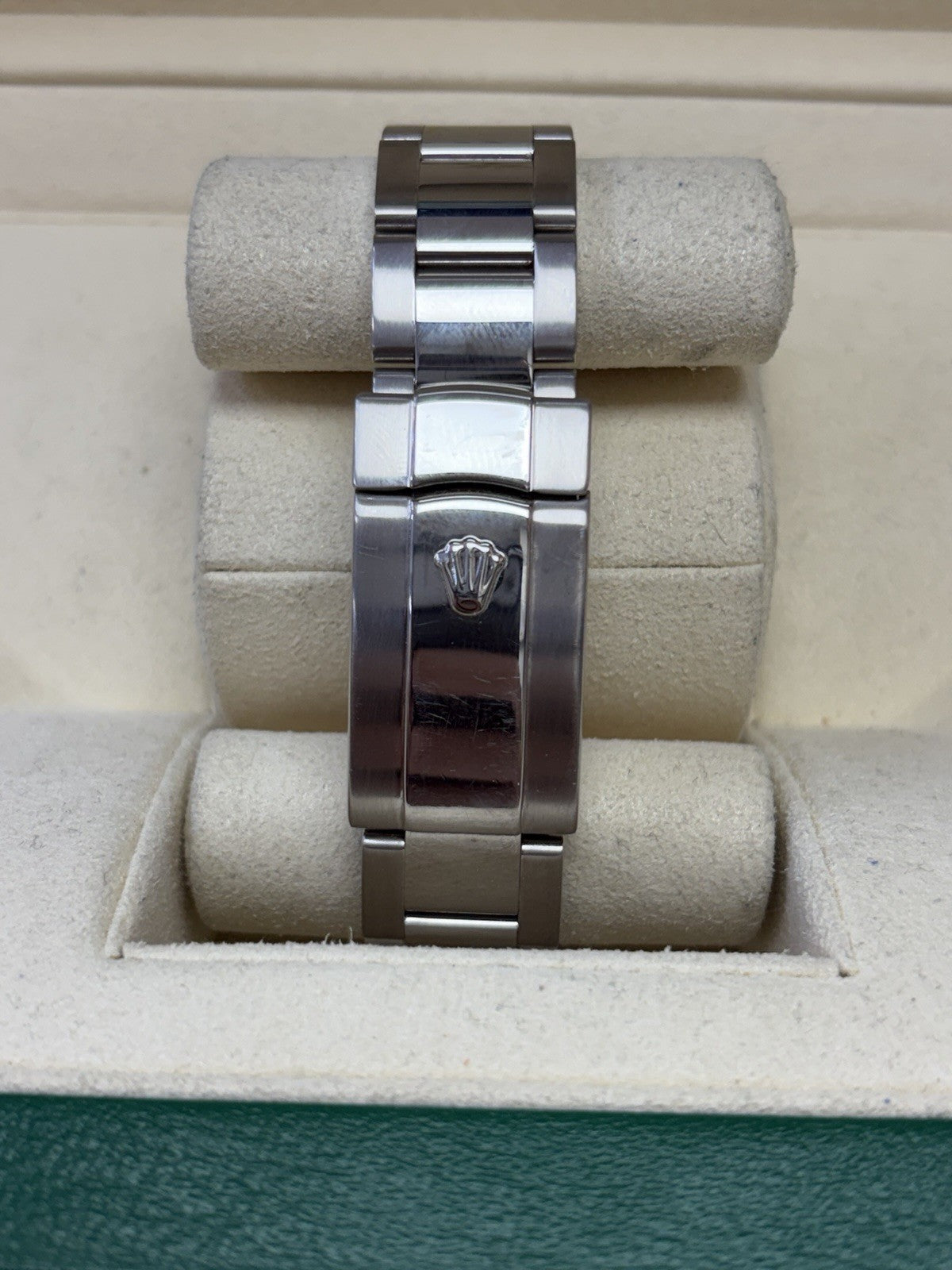 Rolex Datejust 116334 Silver Oyster Bracelet with Gold Bezel Box And Papers