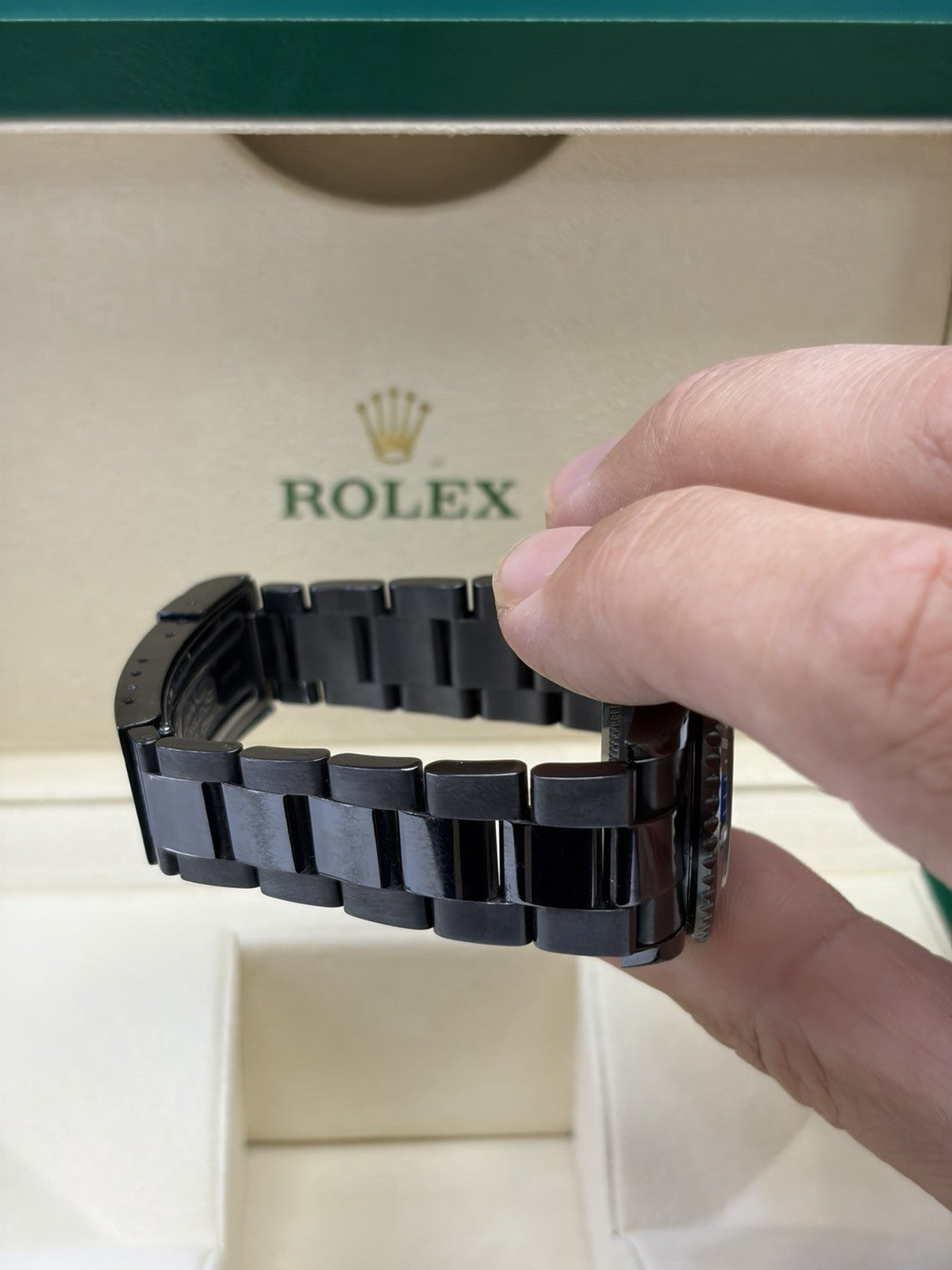 Rolex Submariner Date 16610 PVD Oyster Bracelet Black Bezel With Rolex Box