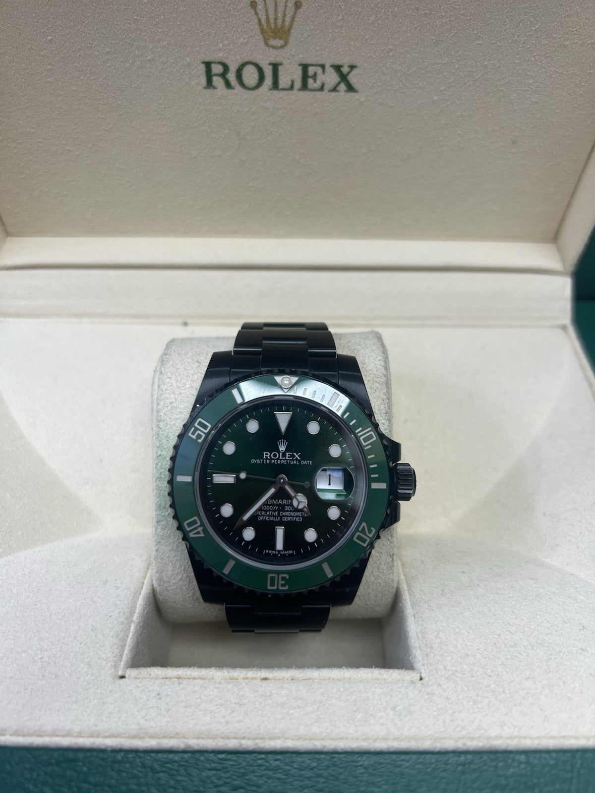 Rolex Submariner 116610LV “HULK” PVD By Project Designs Box & Papers 2012