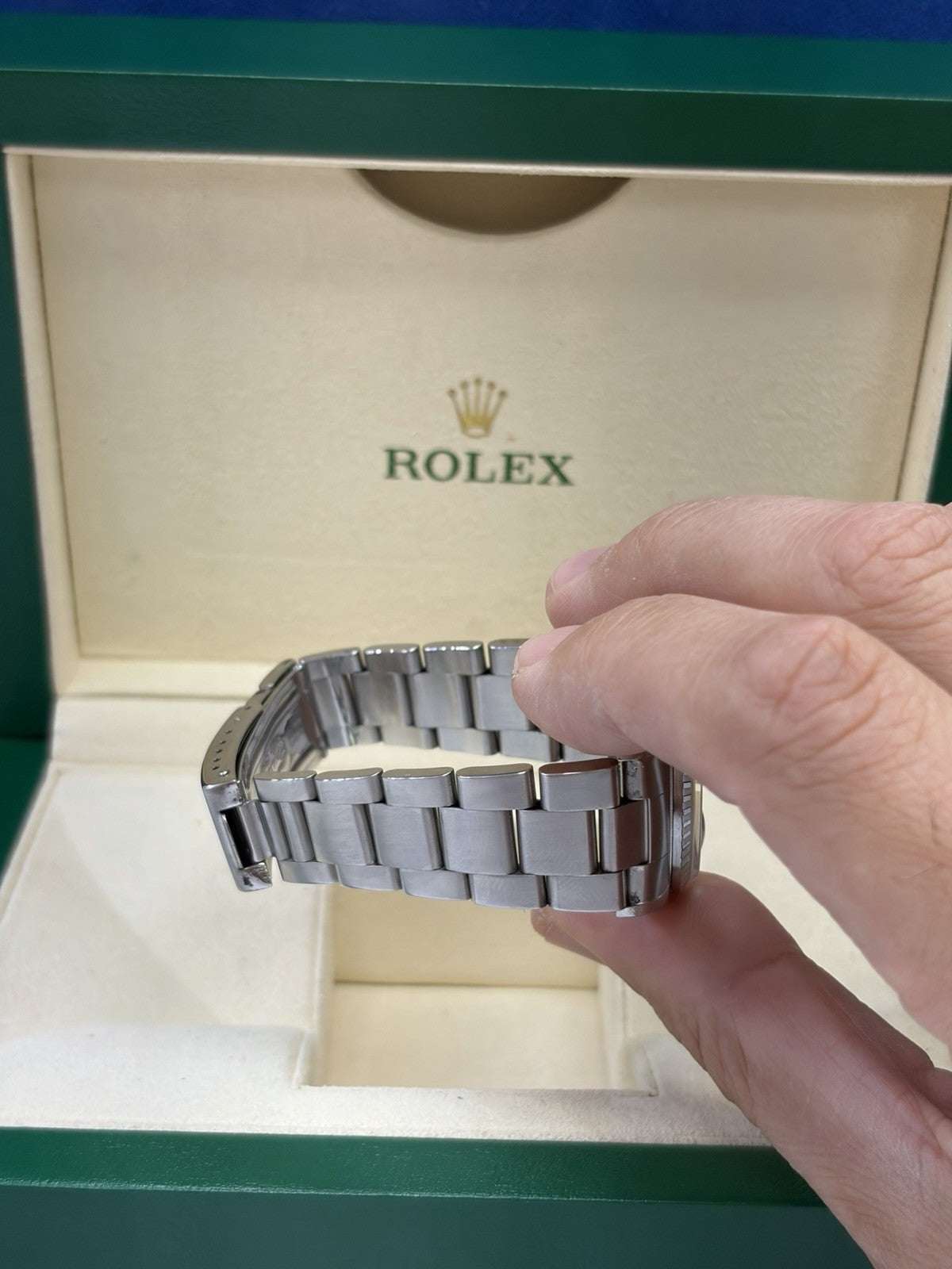 Rolex Datejust 16220 Silver Jubilee Bracelet with Silver Bezel 36mm Rolex Box