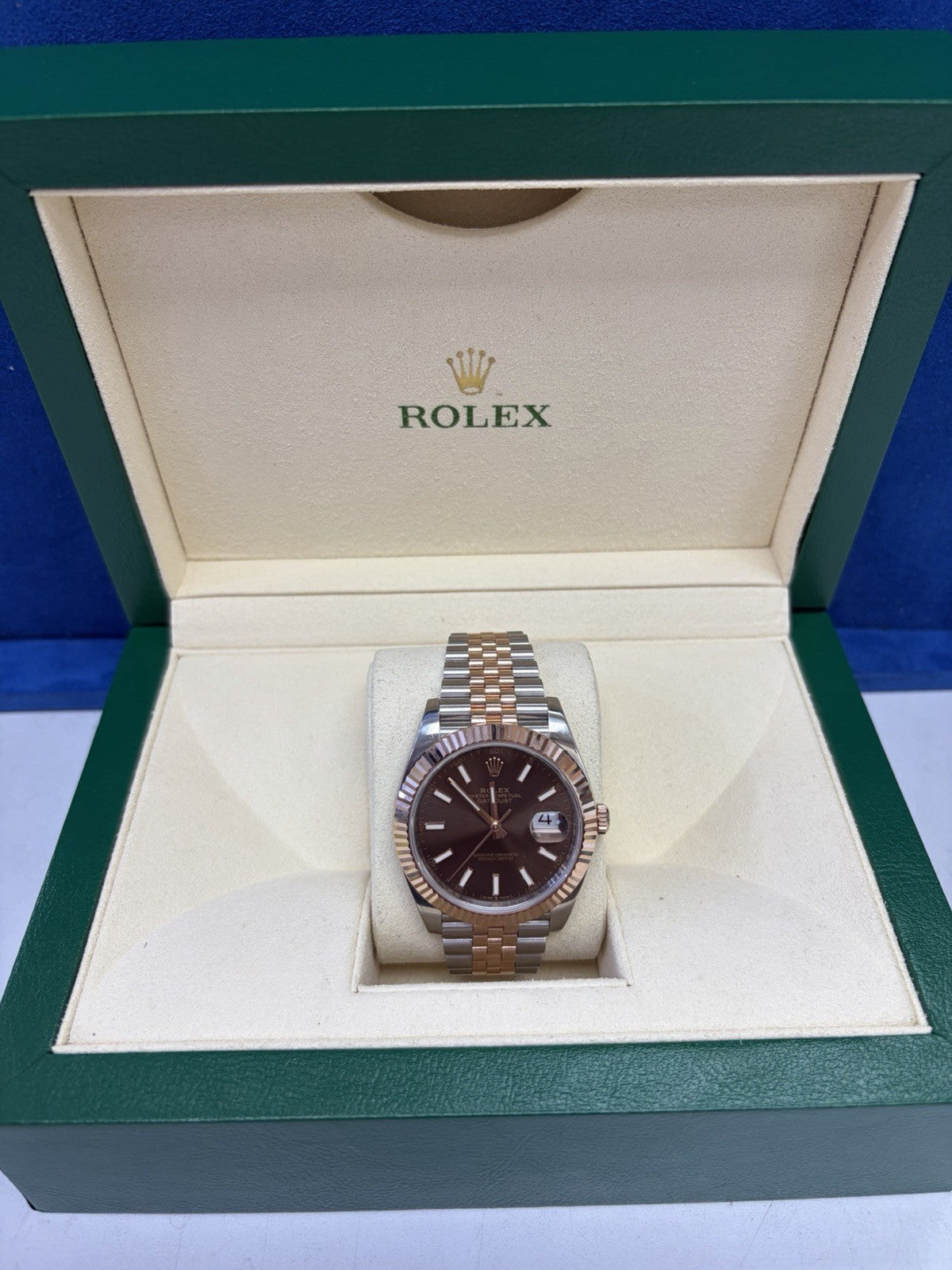 Rolex Datejust 126331 Chocolate Dial Jubilee Bracelet with Fluted Bezel W/ Box