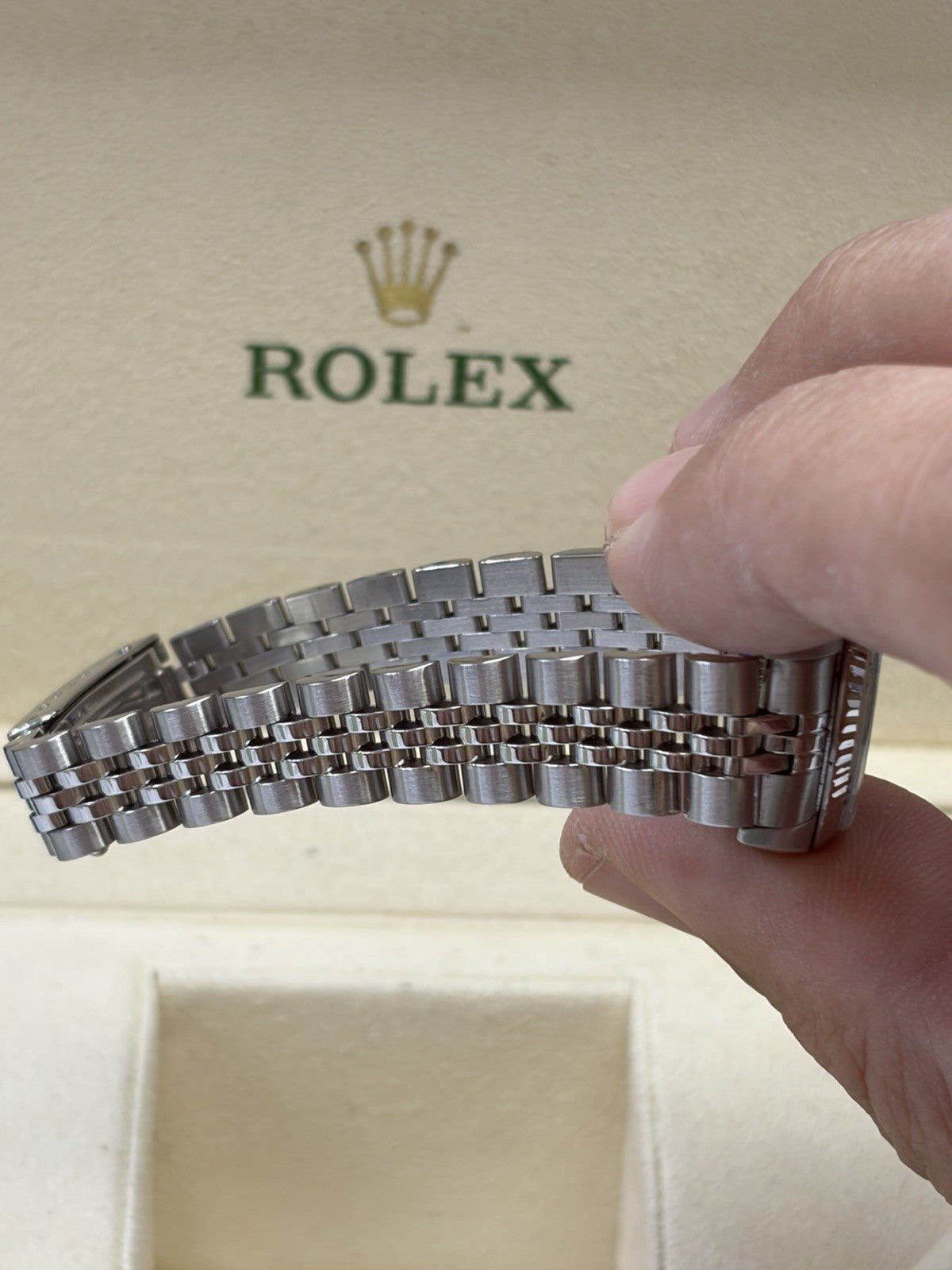 Rolex Lady-Datejust 79174 Silver Jubilee Bracelet with Silver Bezel Box & Papers