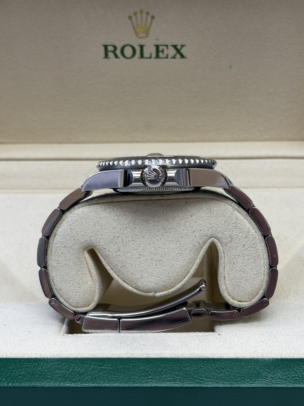 Rolex GMT-Master II 116710LN Silver Oyster Bracelet with Black Bezel Box Papers