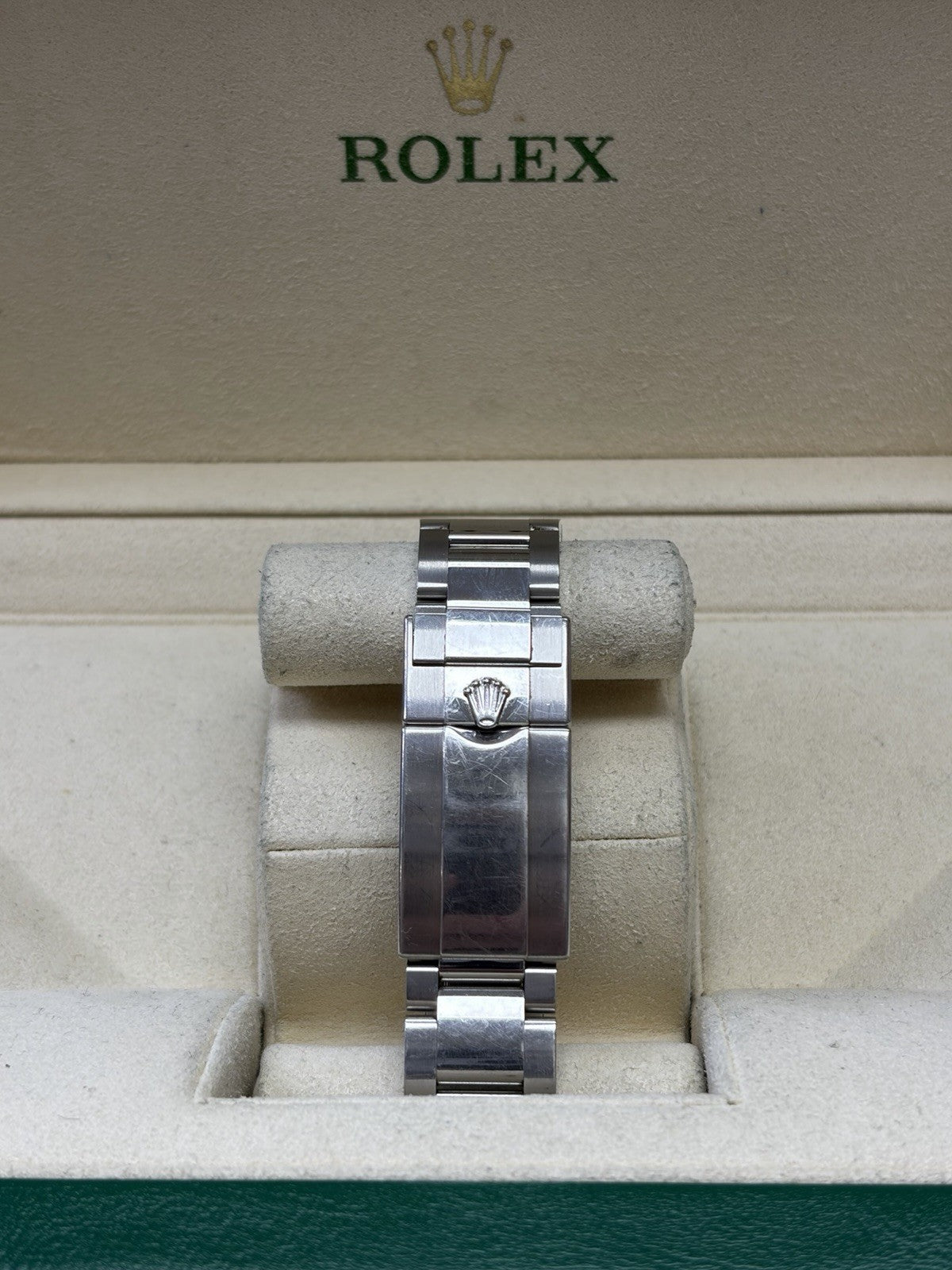 Rolex GMT-Master II 116710LN Silver Oyster Bracelet with Black Bezel Box Papers