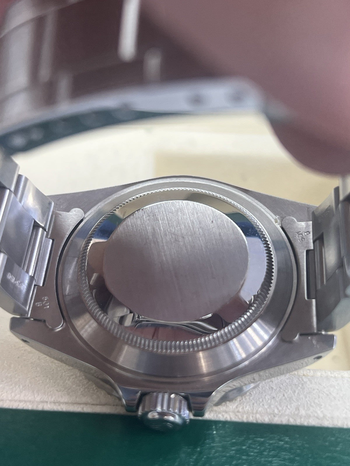 Rolex Submariner 16610 Silver Oyster Bracelet with Black Bezel Box 1989 40mm