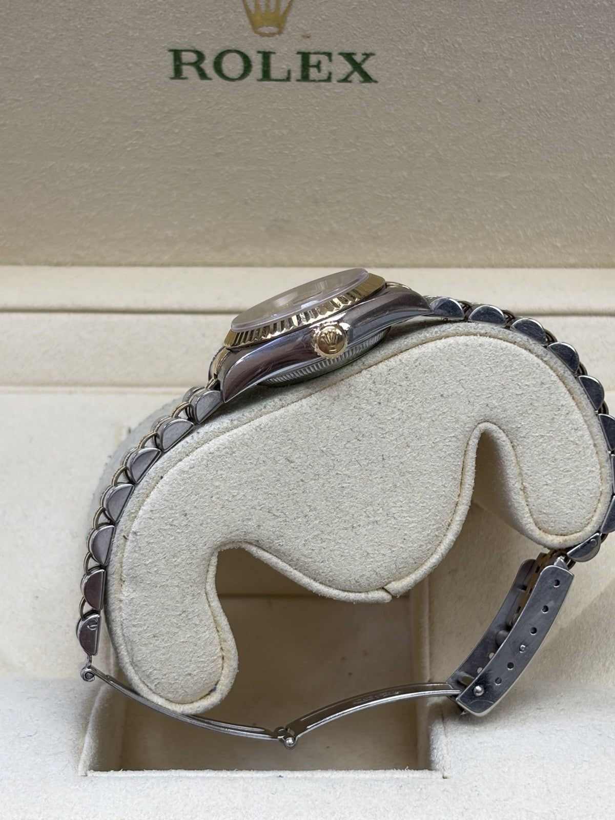 Rolex Lady-Datejust 79173 Gold and Silver Jubilee Bracelet with Gold Bezel