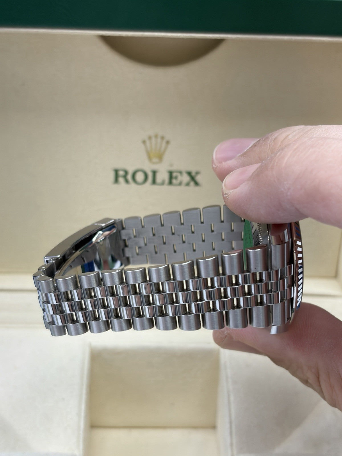 Rolex Datejust 126334 Silver Jubilee Bracelet with Silver Bezel Box And Papers