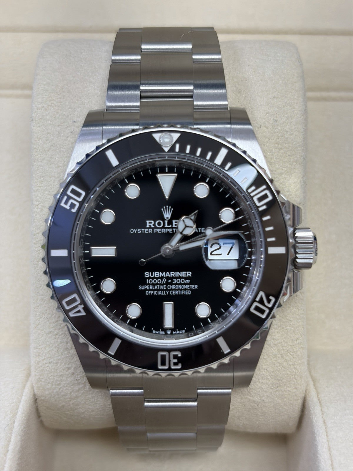 NEW Rolex Submariner 126610LN Silver Oyster Bracelet 41mm Box And Papers