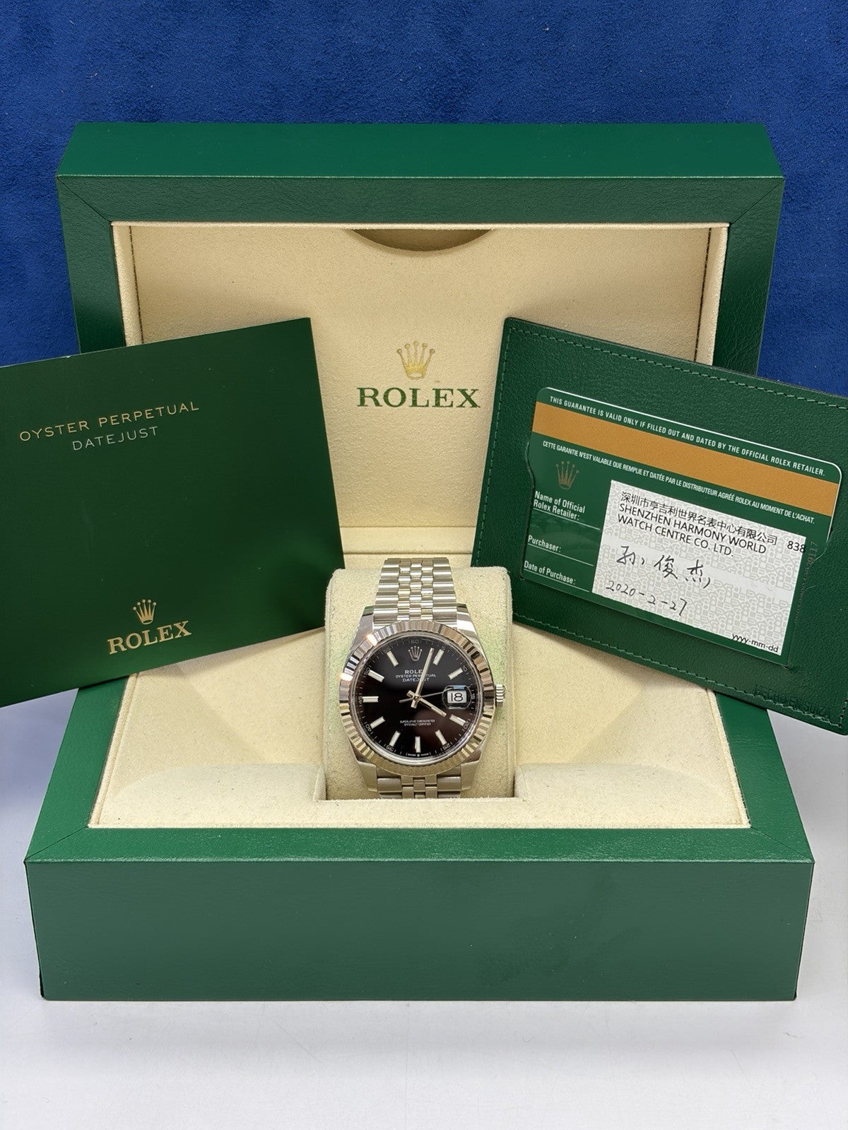 Rolex Datejust 126334 Silver Jubilee Bracelet with Silver Bezel Box And Papers
