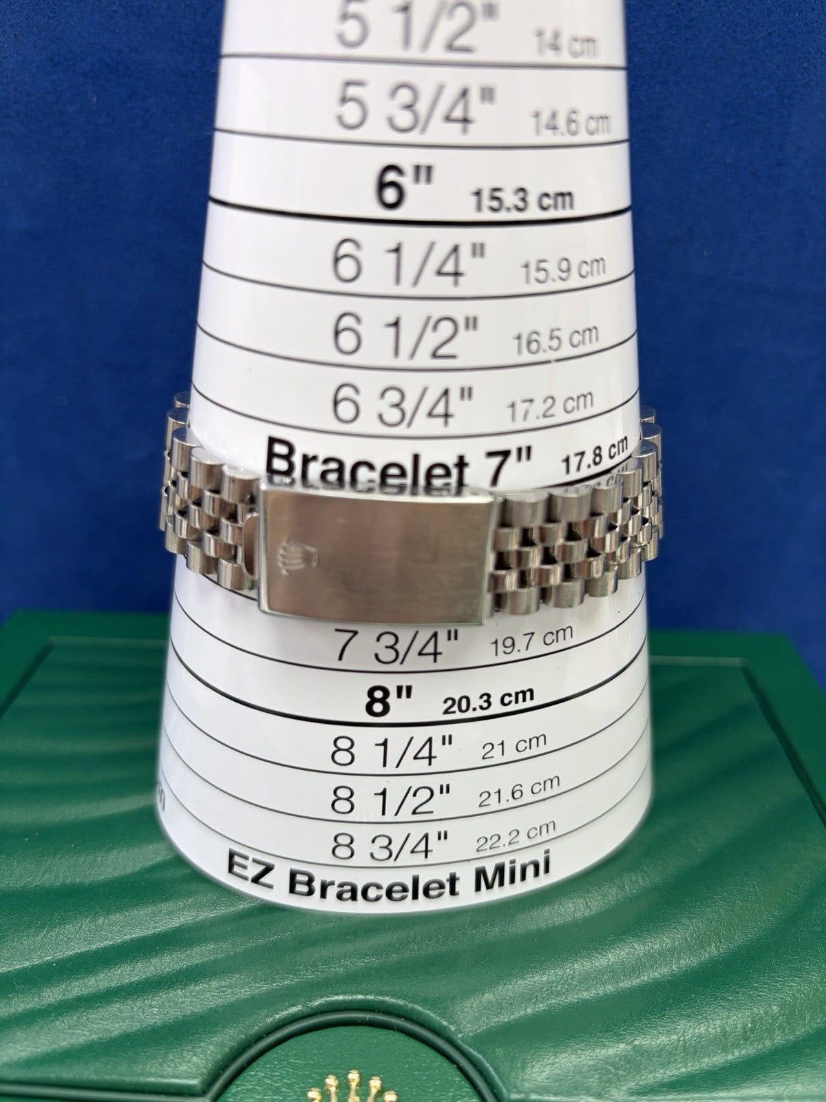 Rolex Datejust 1601 Silver Jubilee Bracelet with Silver Bezel W/Box Linen Dial