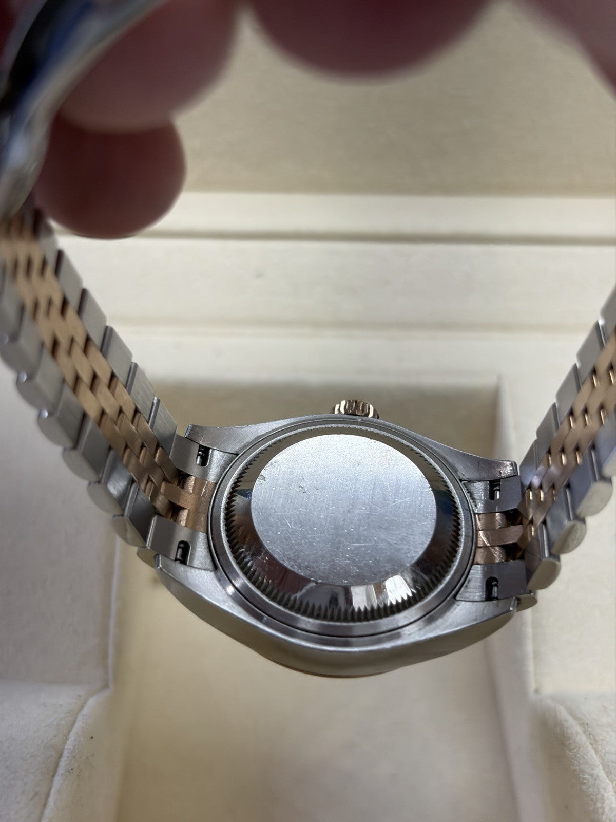 Rolex Datejust 279171 Pink and Silver Jubilee Bracelet with Pink Bezel Box Paper