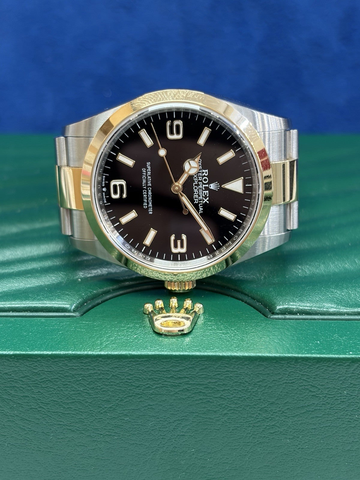 2025 Rolex Explorer 124273 Gold and Silver Oyster Bracelet Box & Papers