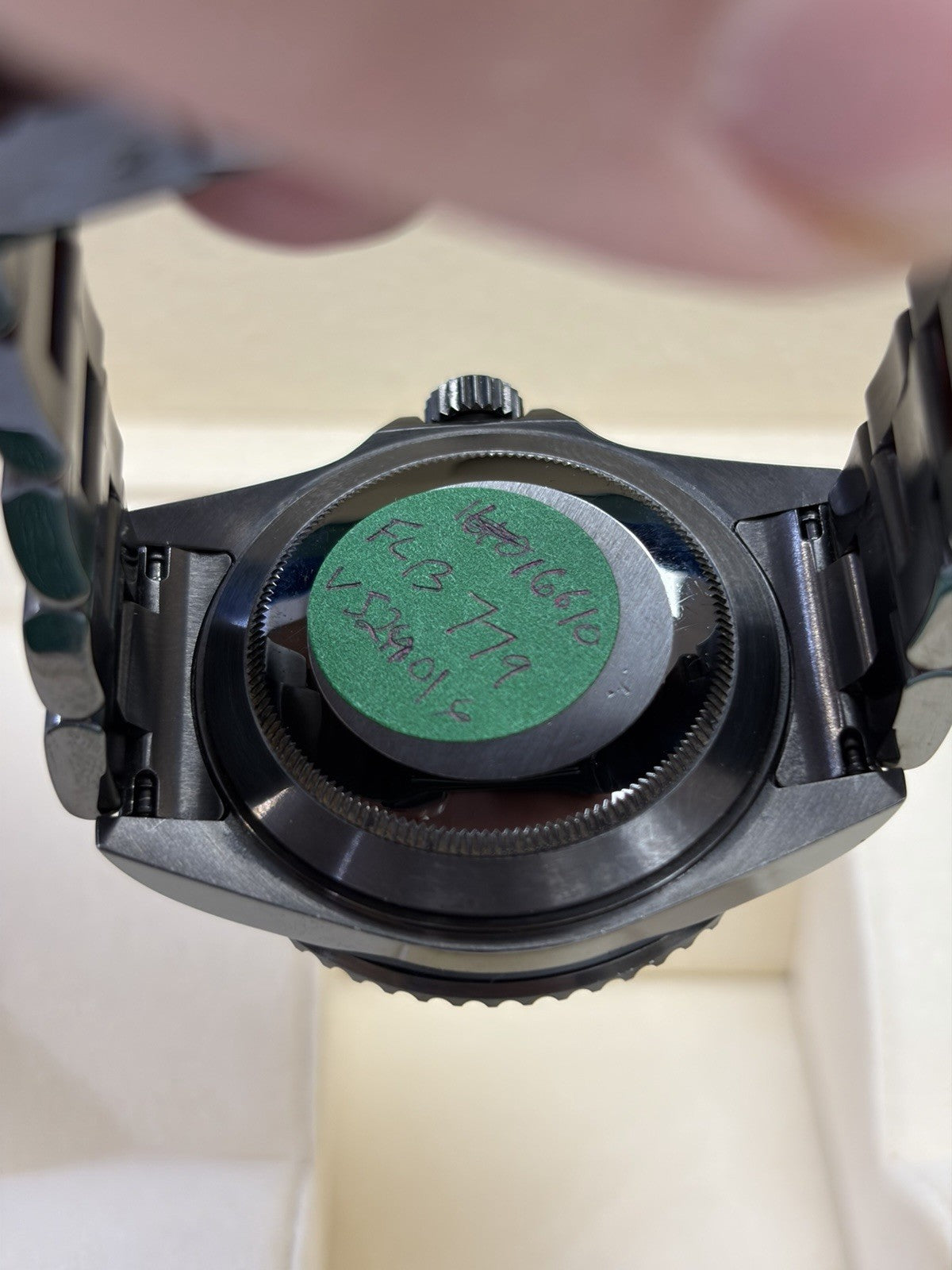 Rolex Submariner Date 16610 PVD Oyster Bracelet Black Bezel With Rolex Box